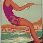 Daniele Buzzi Locarno Plage - Wassersport, 1928 litografia su carta, 102 x 64 cm Plakatsammlung Museum für Gestaltung Zürich © Museum für Gestaltung Zürich, Plakatsammlung, ZHdK