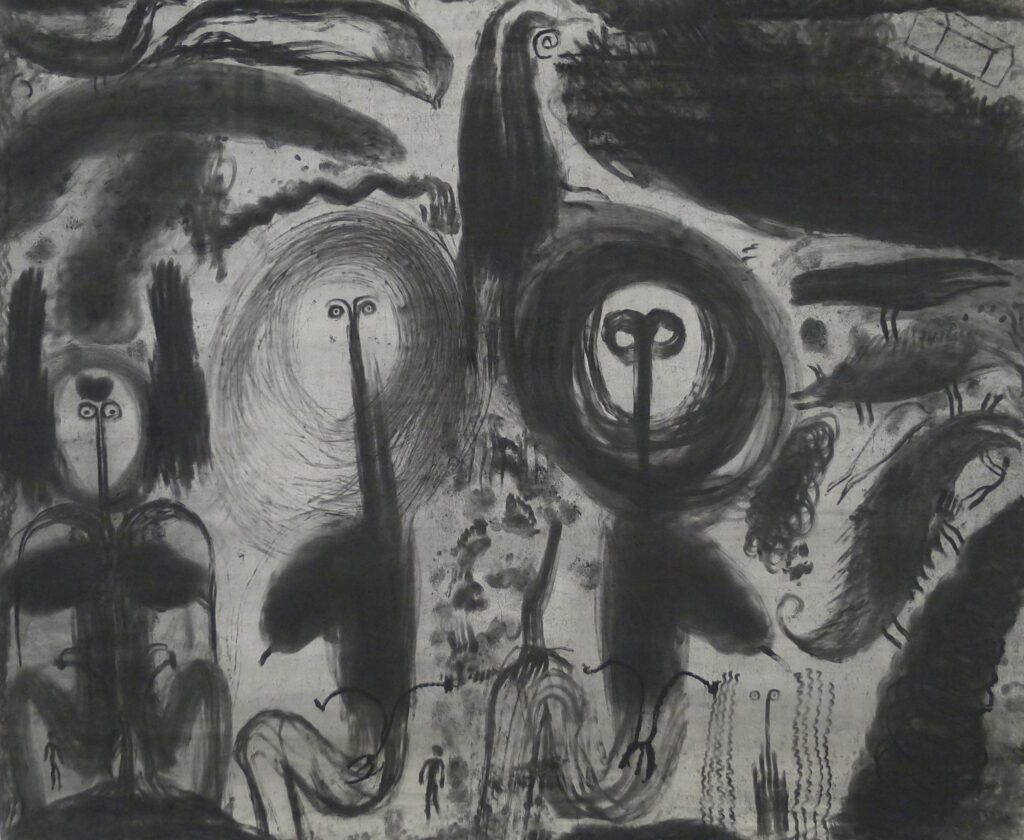 Miriam Cahn L.I.S. rechts + links 1987 Kunsthaus Zug Foto: Anna Maysuk © Courtesy of the artist