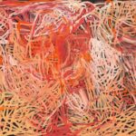 Emily Kam Kngwarray (c.1914-1996), Anmatyerr people Yam awely, 1995 National Gallery of Australia, Kamberri/Canberra, gift of the Delmore Collection, Donald and Janet Holt 1995 © Emily Kam Kngwarray/Copyright Agency