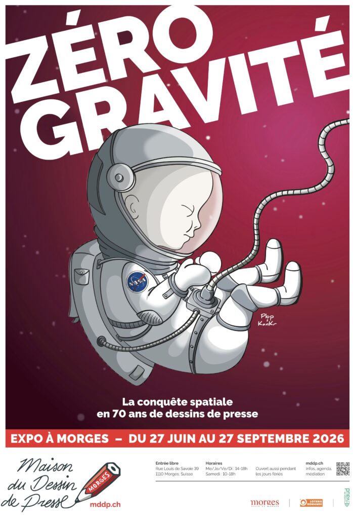 Affiche «Zéro Gravité», Plop & Kank, MDDP 2026
