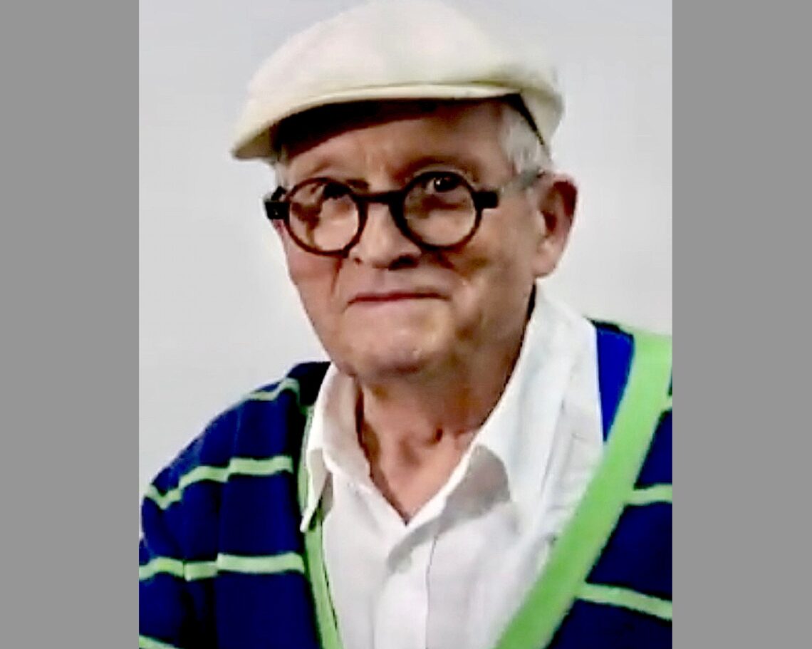 David Hockney, 2017 - Foto: Connaissance des Arts, https://www.youtube.com/watch?v=2W1jk4zZkCk