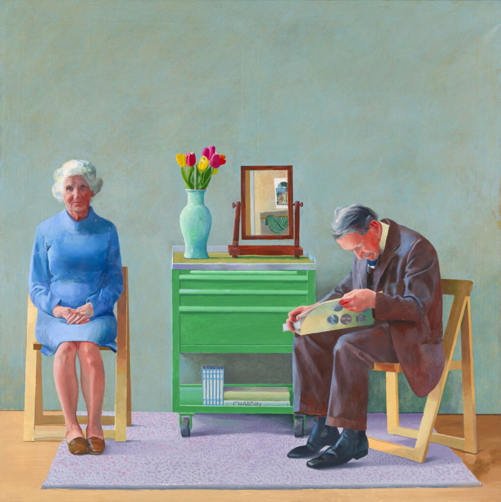 David Hockney, My Parents, 1977, Öl auf Leinwand, 193 x 183 cm, Tate: Erworben 1981, © David Hockney - https://www.hockney2022.ch/hockney/leben/