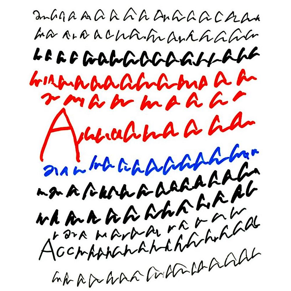 Pascal Vonlanthen, sans titre, 2015, encre de Chine et feutre sur papier [page de cahier] © CREAHM, Fribourg / Collection de l’Art Brut, Lausanne. Photo: Claudina Garcia, Atelier de numérisation – Ville de Lausanne - Graphisme: Omnigroup