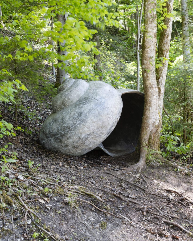Samuel Mathiss, Art Môtiers 2026 : La Forêt dans la coquille. Photo (c) Prune Simon-Vermot & Emilie Pellissier