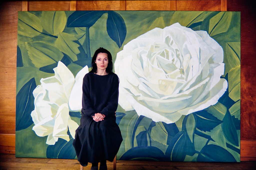 Anne Loch im Atelier in Thusis, 1989 Nachlass Anne Loch Foto: Christoph Guler, Thusis