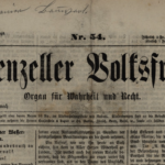 Appenzeller Volksfreund Nr.54, 5. Juli 1876, Organ für Wahrheit und Recht https://www.e-newspaperarchives.ch/?a=d&d=AVF18760705-01.1.1&e=-------de-20--1--img-txIN--------0-----