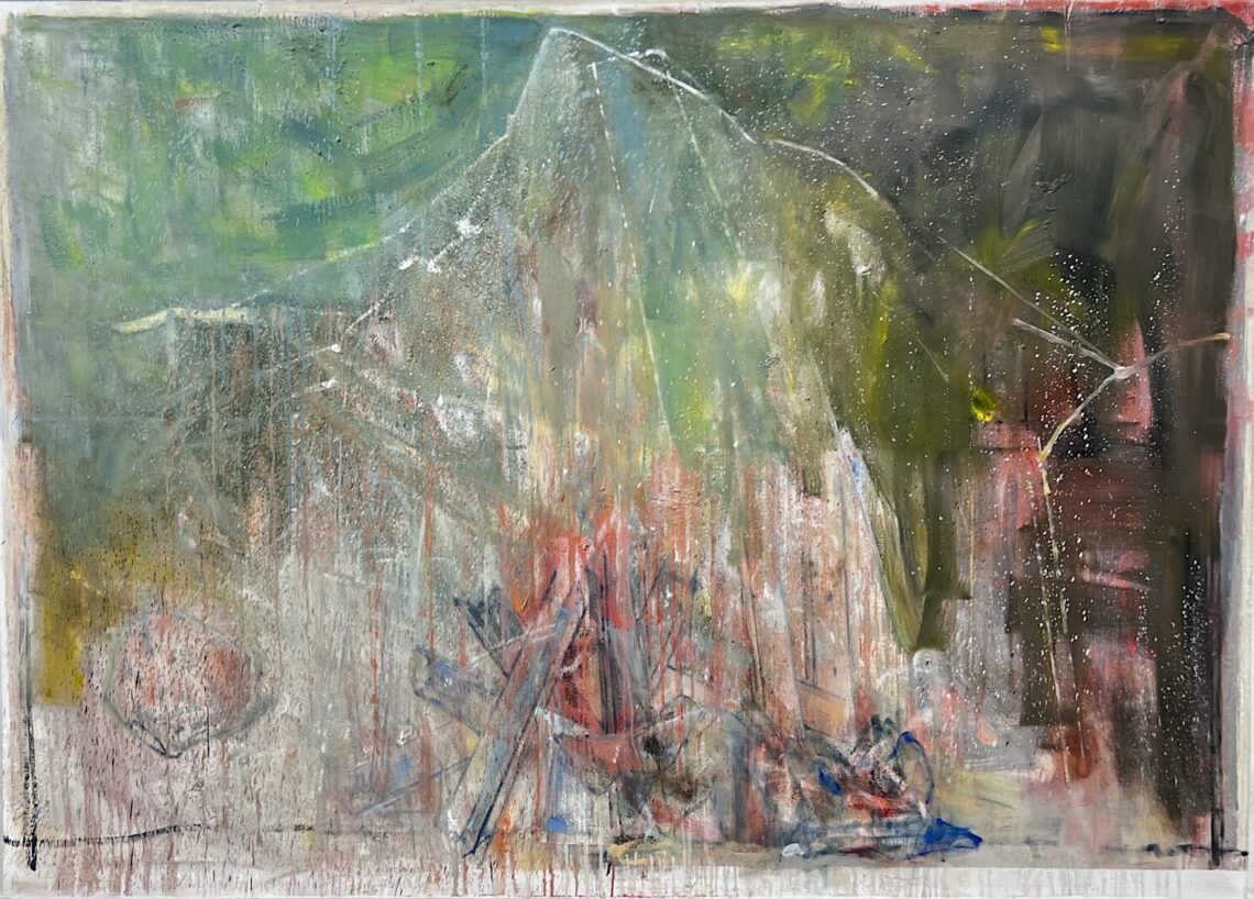 © Cesare Lucchini, Venti di guerra, Öl auf Leinwand, 160 x 234 cm, 2022, https://www.cesarelucchini.ch/gallery/