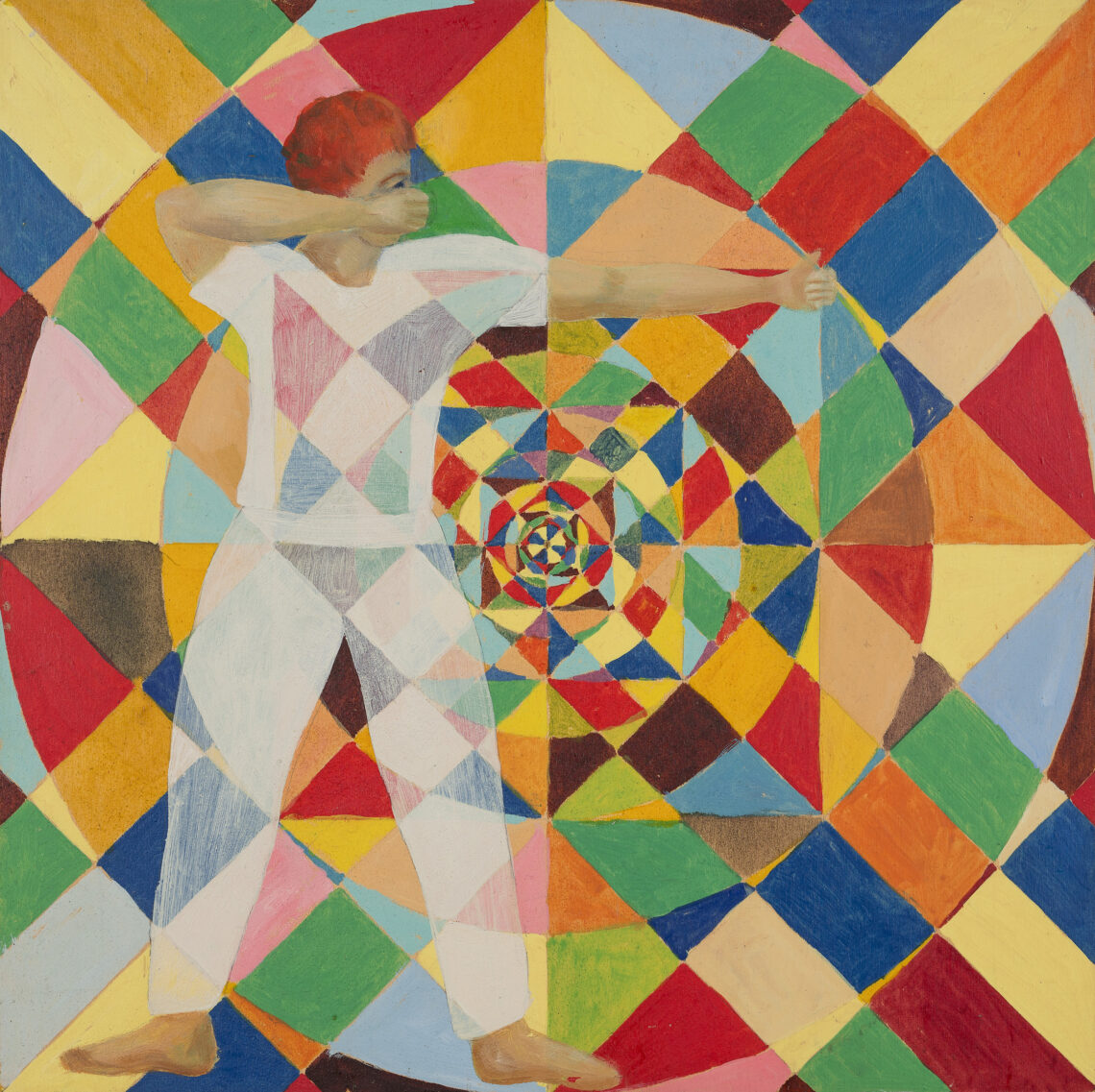 Gabi Fuhrimann (1958–2021), Ohne Titel, 1996 Öl auf Sperrholz, 30 x 30 cm Aargauer Kunsthaus / Schenkung der Hugo und Mariann Suter Stiftung, 2023 © Nachlass Gabi Fuhrimann Foto: ullmann.photography