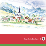 Silvia Sonderegger-Inauen: Dorfansicht Oberegg von Osten. Abdruck mit freundlicher Genehmigung der Künstlerin und der Saalgemeinschaft Oberegg. © 2018 Kanton Appenzell Innerrhoden, «Innerrhoder Schriften», Appenzell