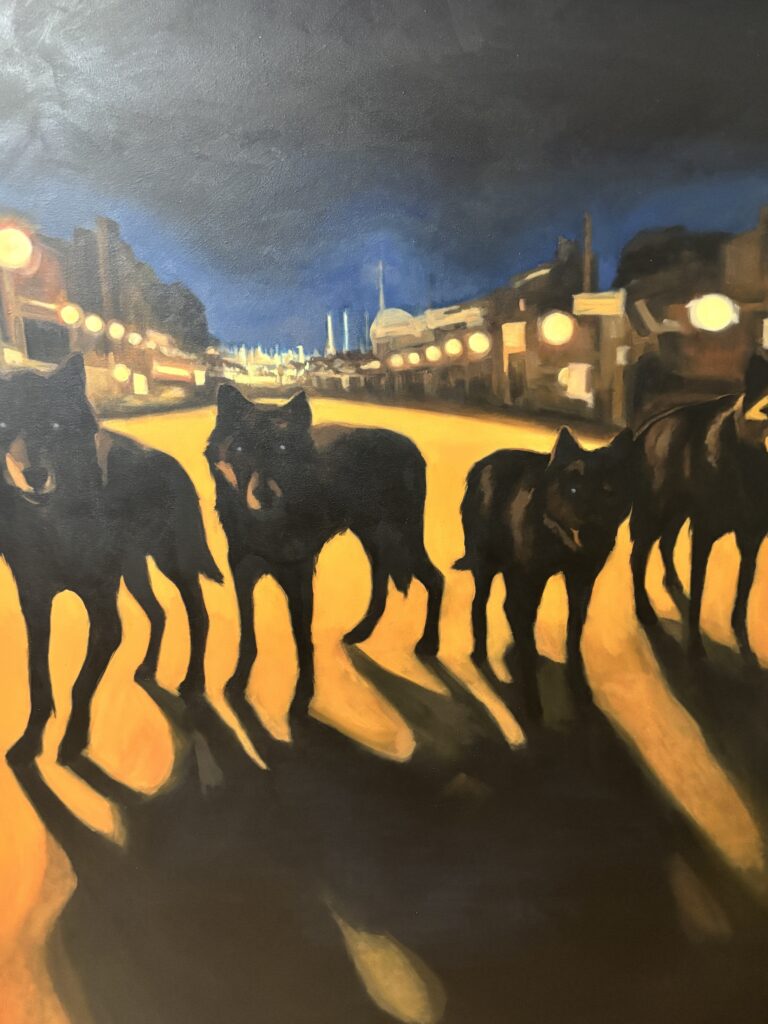 Chantale Demierre, Entre chien et loup, 2024, Öl auf Leinwand, 130 x 100 cm