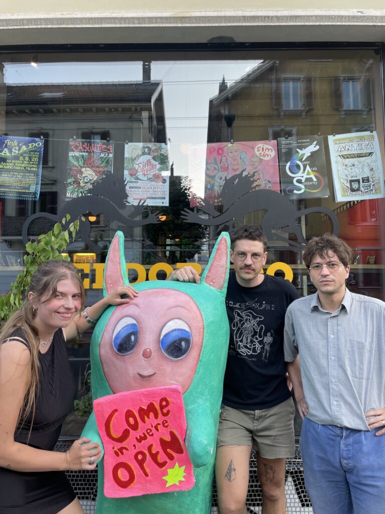 Chrüsimüsi Records: Gabrielle d'Alessandro, Elias Gamma und Romain Savary (von links nach rechts) © Marie-Jo Voyame