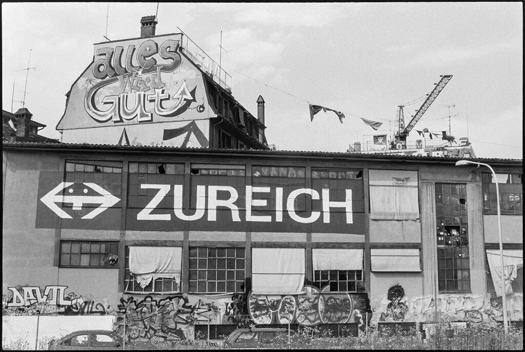 Wohlgroth Areal Zürich, 1993 - Foto: © Gertrud Vogler, Schweizerisches Sozialarchiv