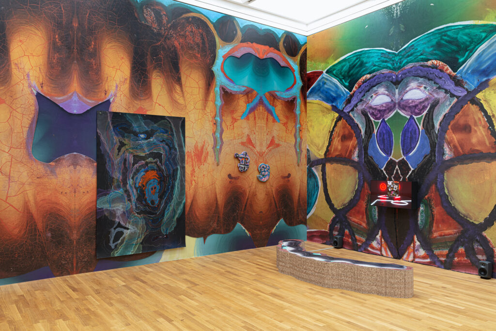 Kerstin Brätsch, METAATEM, 2025, Installationsansicht | installation view, Kunstmuseum Bonn, Kuratiert von | Curated by Friederike Fast, Photo: Uli Holz