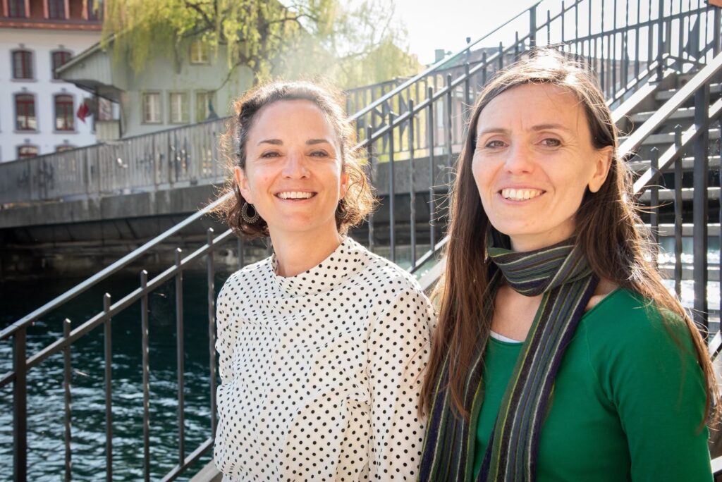 Lucia Baumgartner (links) undAgatha Lawniczak vom Verein Tanz in Thun, https://dastanzfest.ch/thun/kontakt