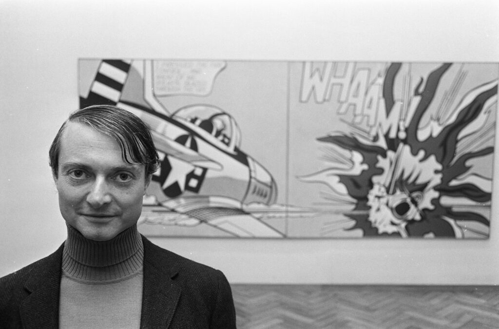 Roy Lichtenstein, 1967 - Foto: Nationaal Archief, https://www.nationaalarchief.nl/onderzoeken/fotocollectie/ab2c39b4-d0b4-102d-bcf8-003048976d84 - Lizenz: https://creativecommons.org/publicdomain/zero/1.0/deed.en - Datei: https://commons.wikimedia.org/wiki/File:Roy_Lichtenstein_(1967).jpg
