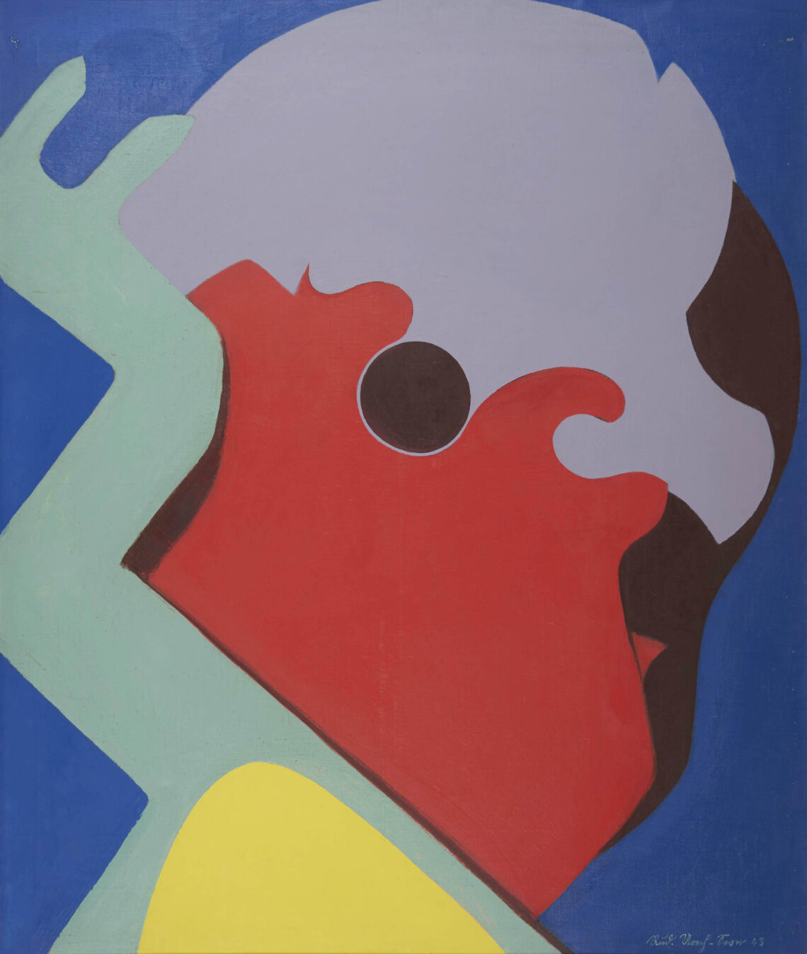 Rudolf Urech-Seon, «Der Idiot«, 1943, Öl auf Leinwand, 107 x 91 cm © Rudolf Urech-Seon Stiftung