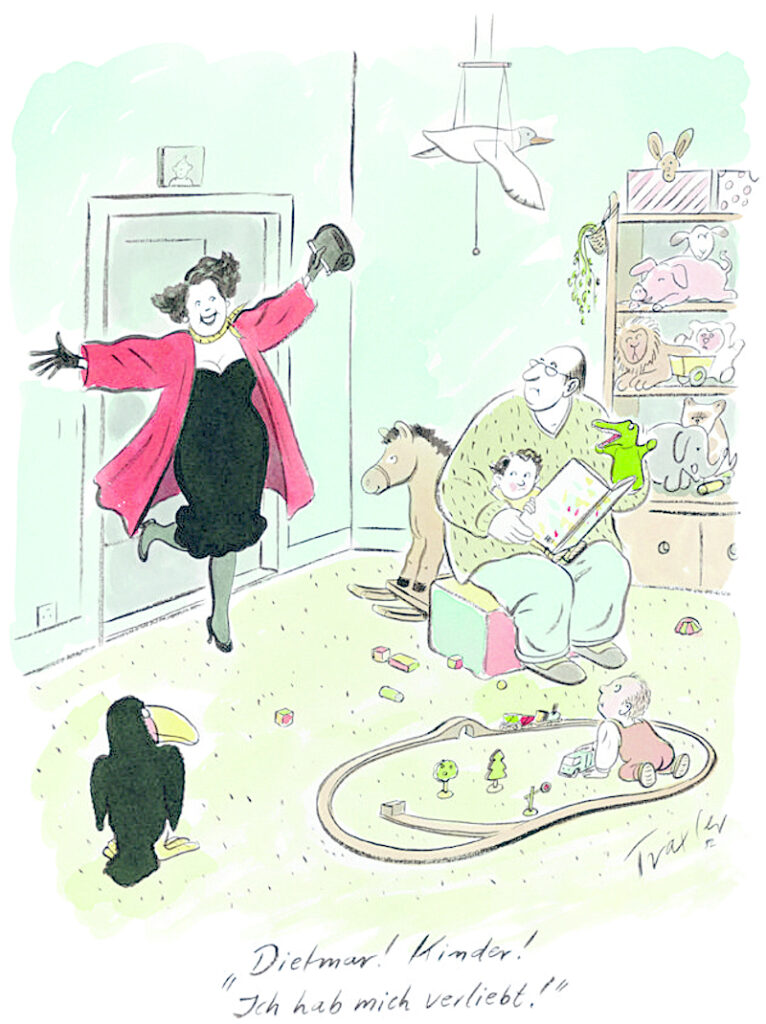Bild: © Hans Traxler, Verliebt