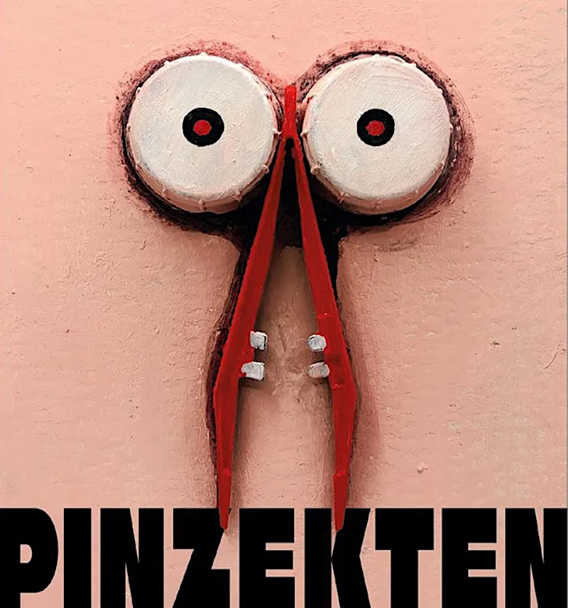© Pedä Sigrist, https:www.pedae.com: Ausschnitt Plakat Pinsekten Kulturmuseum Bern