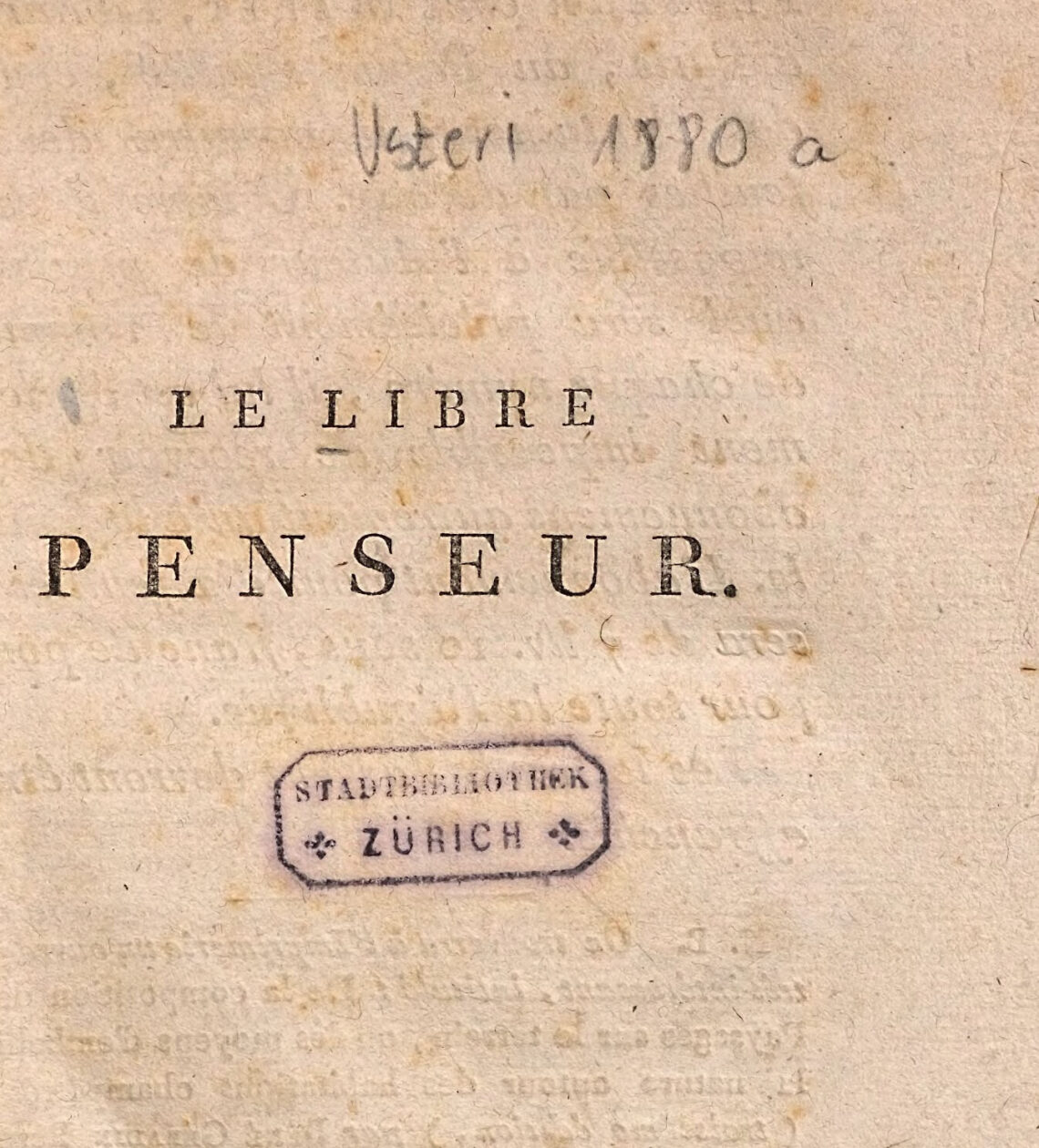 Aus der Sammlung Paul Usteri (1768-1831), ZB Zürich, https://books-as-data.ch/de?q=(filterLibrary%3A+Z%C3%BCrich%2C+ZB%2C+Weitere+Sammlungen)+AND+callnumber%3A+Usteri