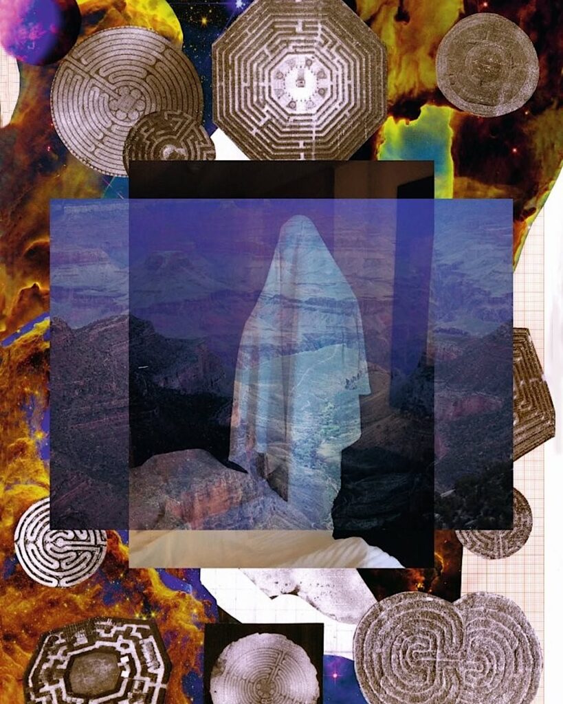 Image: Emmanuelle Antille ( Lausanne *1972) Labyrinthes , 2026 collage sur papier 42 0 x 30 0 mm © Emmanuelle Antille , 2026