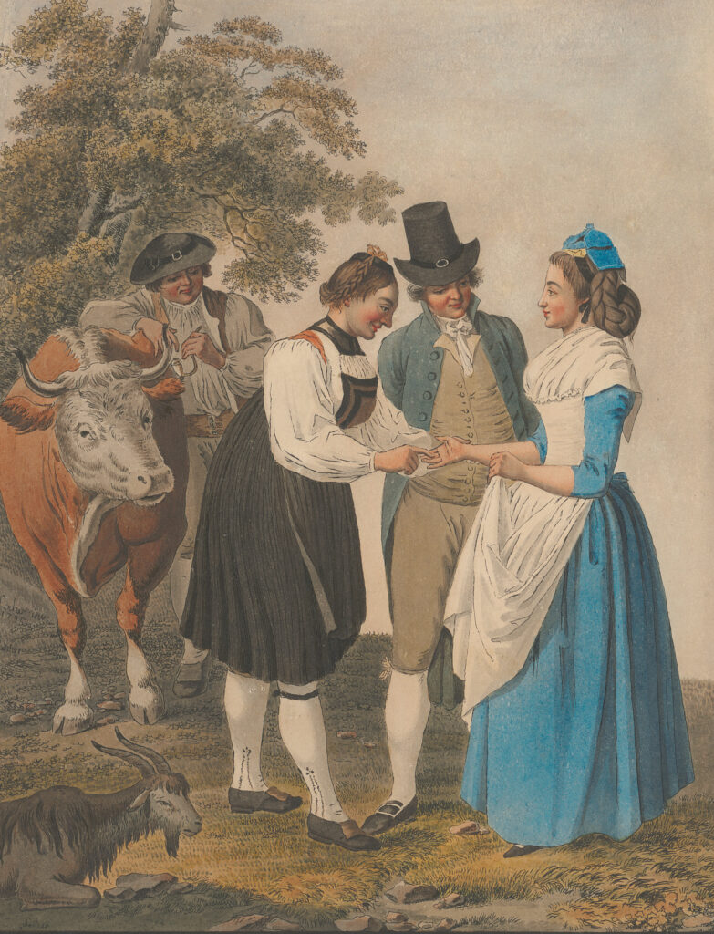 Gottfried Locher (1735 –1795), Die Guggisberger Wahrsagerin, Museum zu Allerheiligen Schaffhausen, Sammlung Bernhard Neher / Schenkung Stiftung Oscar Neher, Foto: Ivan Ivic