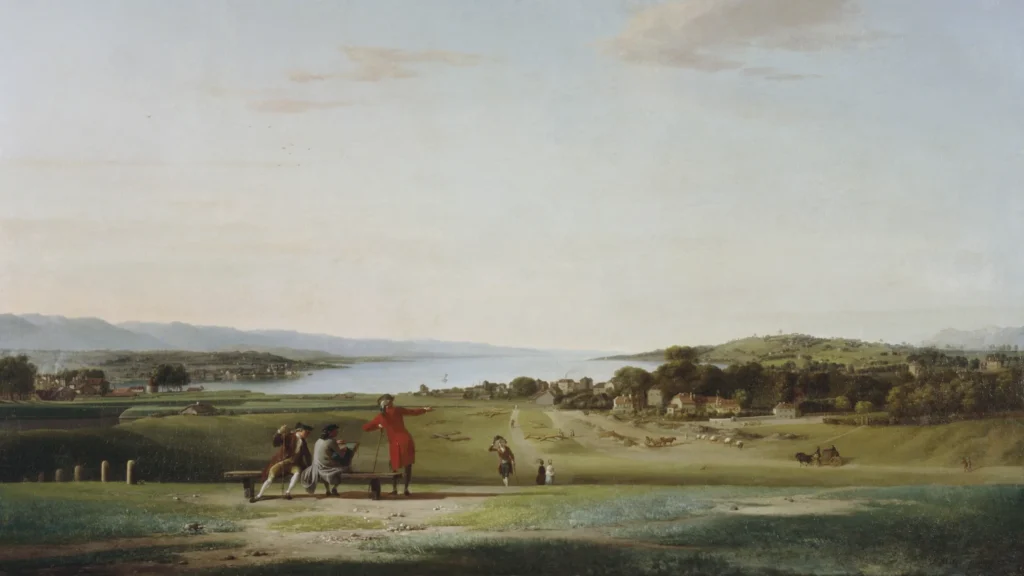  Simon Malgo
Les Eaux-Vives et Cologny vus des Tranchées, 1778
© MAH, photo : F. Bevilacqua, inv. VG 0262
