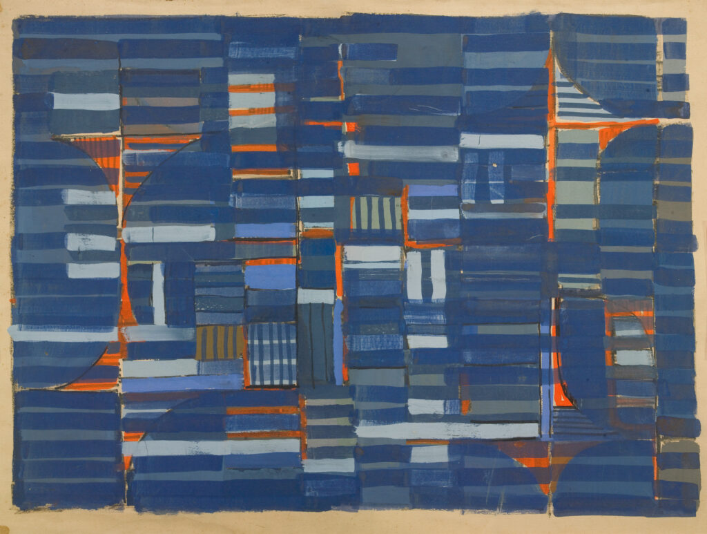 Roberto Burle Marx Ohne Titel, o. D. Gouache, Kugelschreiber und Filzstift auf Papier 56,5 x 76 cm Acervo Sítio Roberto Burle Marx/Iphan/MinC © Roberto Burle Marx