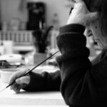 Pierette Bloch nel suo atelier a Parigi, 2012 - Photo: © James Caritey
