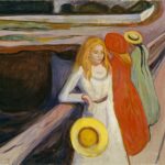 Bild: Edvard Munch, Mädchen auf der Brücke, 1901Öl auf Leinwand, 83,8 x 129,6 cmHamburger Kunsthalle / Foto: Elke Walford –ARTOTHEK